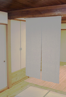 風呂屋ののれん